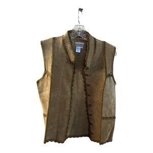 Coldwater Creek‎ Brown Suede Vest